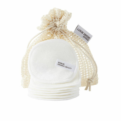 Evolve Bamboo Reusable Makeup Remover Pads, 7 stk Gua-sha.dk