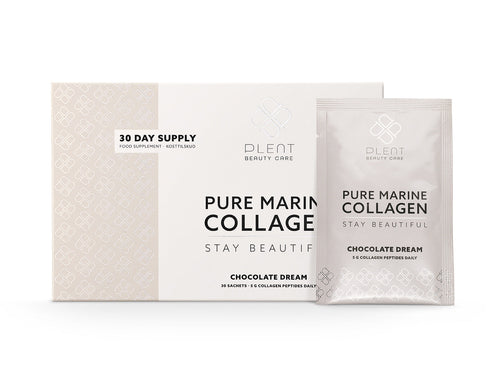 Plent Marine Collagen - Chocolate dream - 30 breve Gua-sha.dk