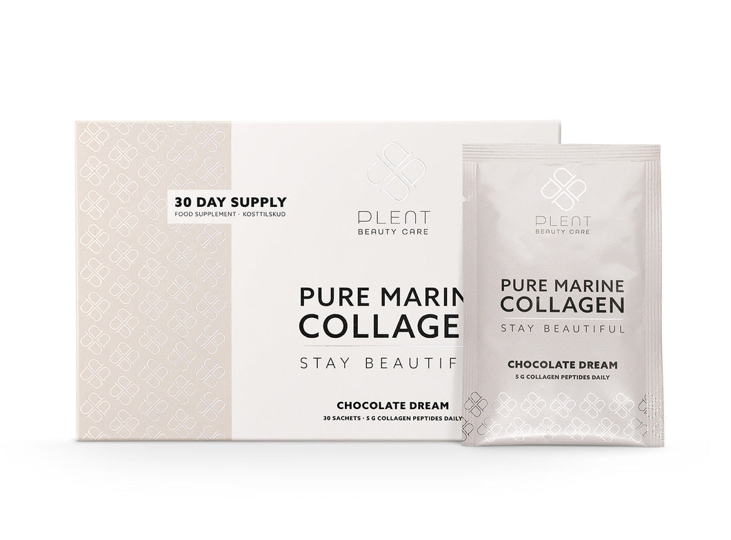 Plent Marine Collagen - Chocolate dream - 30 breve Gua-sha.dk