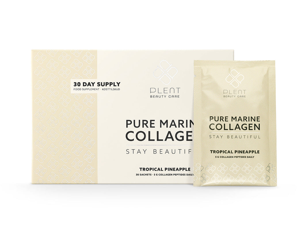 Plent Marine Collagen - Pineapple- 30 breve Gua-sha.dk