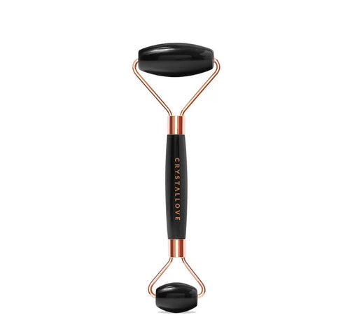 Crystallove faceroller - Black Obsidian Faceroller Gua-sha.dk