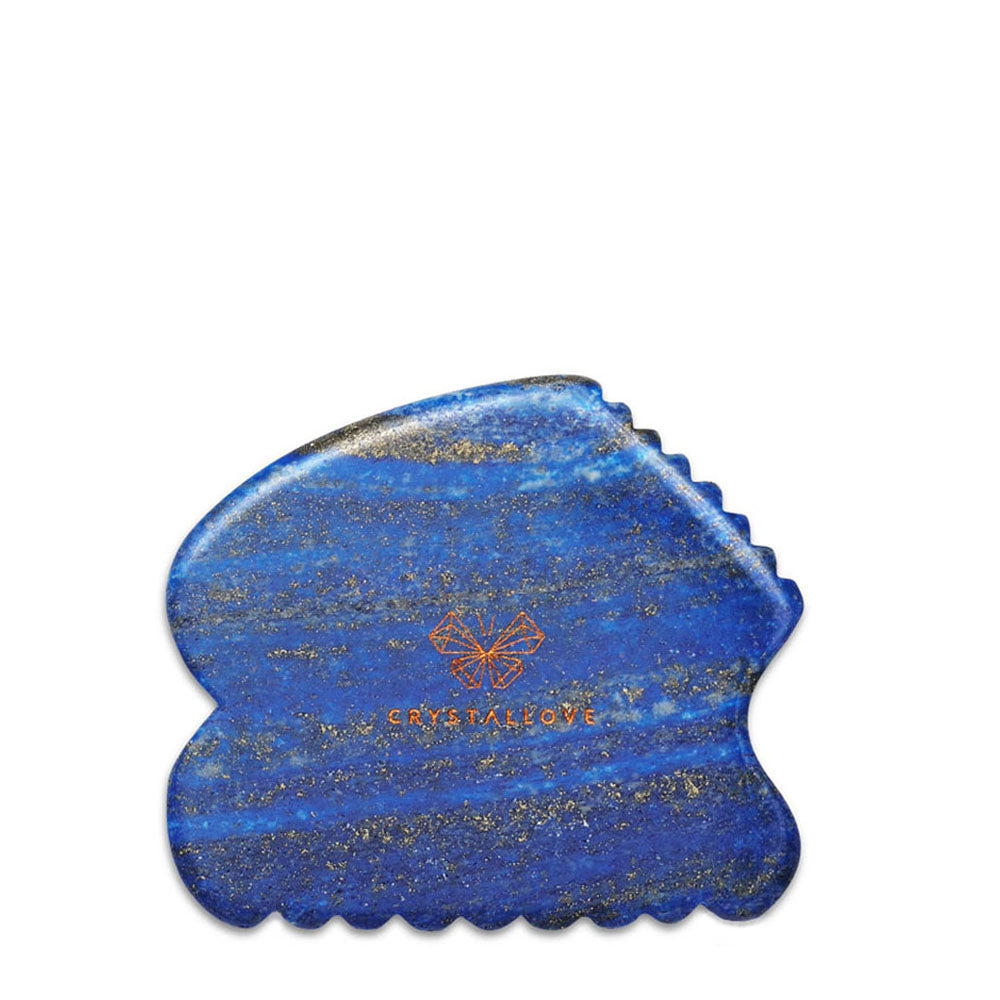 Crystallove Contour Gua Sha - blue Lapis Gua-sha.dk
