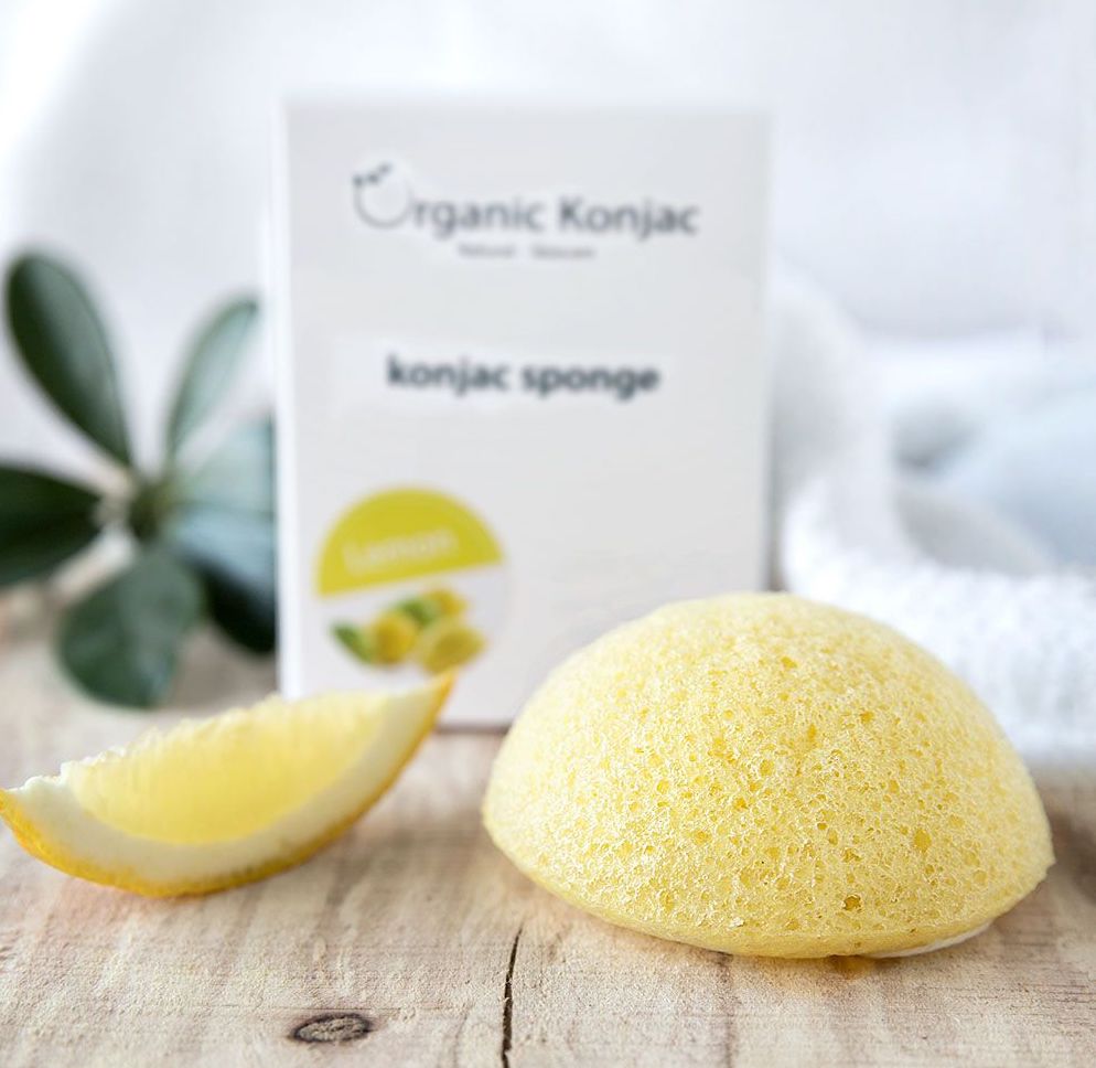 Organic Konjac Svamp Lemon - Mod pigmentforandringer Gua-sha.dk