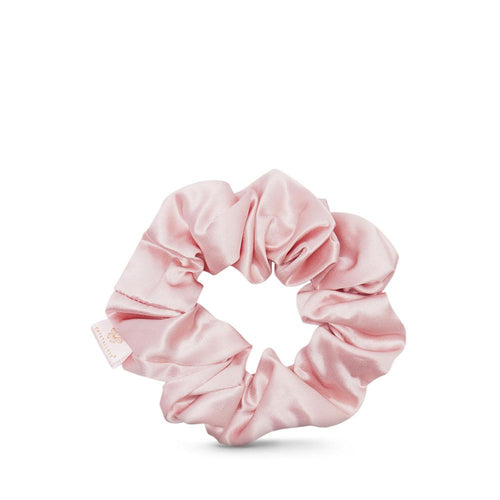 Crystallove scrunchie hår elastik - pure silk rose schrunchie Gua-sha.dk