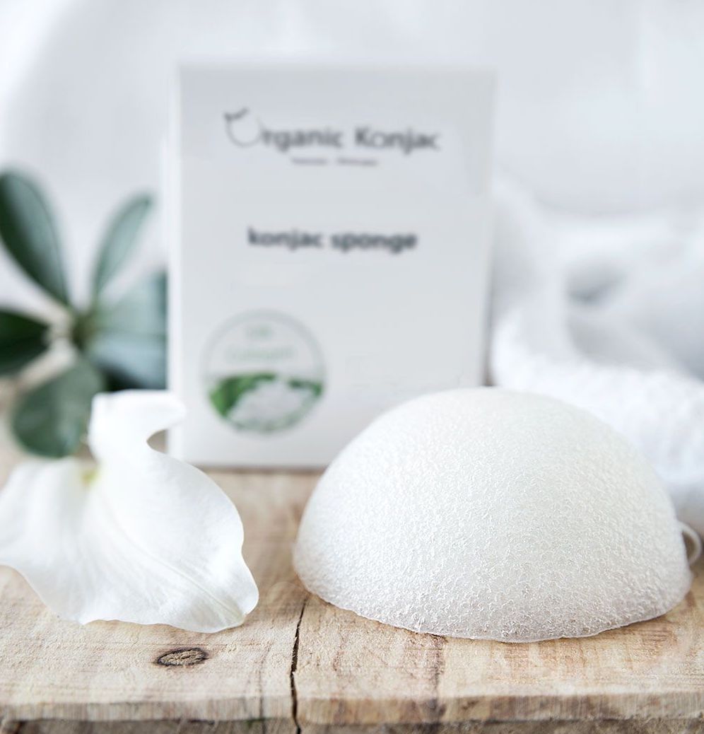 Organic Konjac Svamp Silk Collagen - Anti age Gua-sha.dk